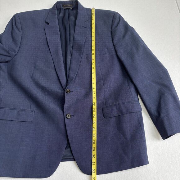Ralph Lauren Wool Blazer Suit Jacket Mens 46R Navy Blue Formal Preppy Wedding - Picture 8 of 9